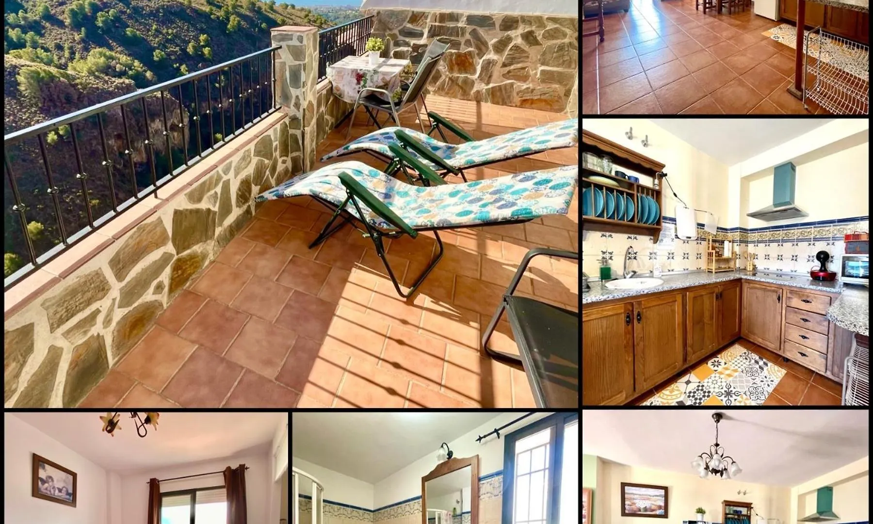Apartamentos Axarquia , Frigiliana, Terraza Privada Con Vistas A La Montana Rio Y Al Mar